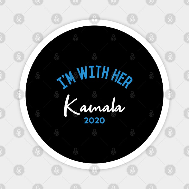 I'm With Her Kamala Harris 2020 Magnet by Flippin' Sweet Gear